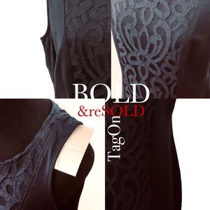 Laced Front Chico Little Blue Dress